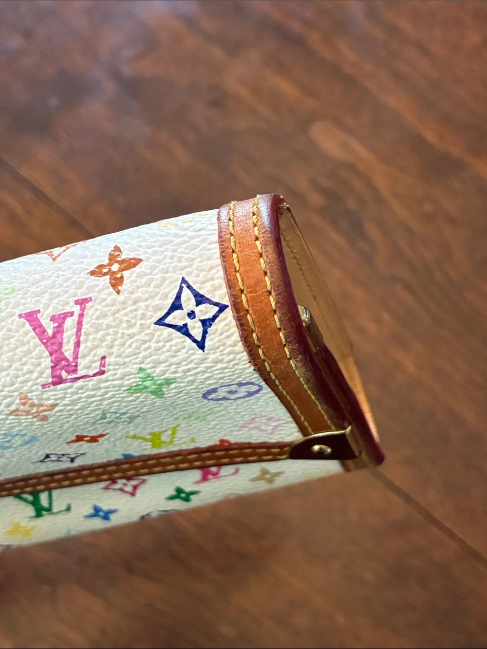 Louis Vuitton White Murakami Multicolor Monogram Canvas Wallet